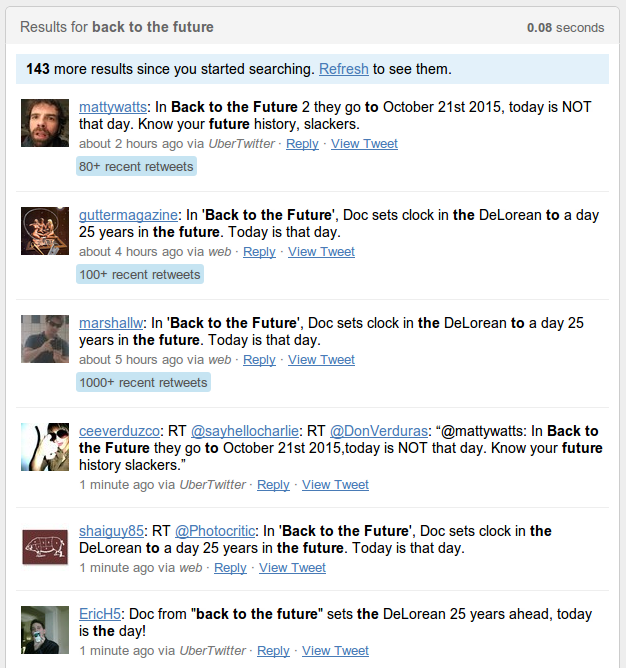 Tweet-search